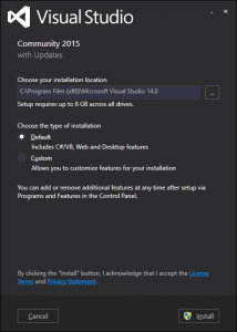 Visual Studio Installation Question 1